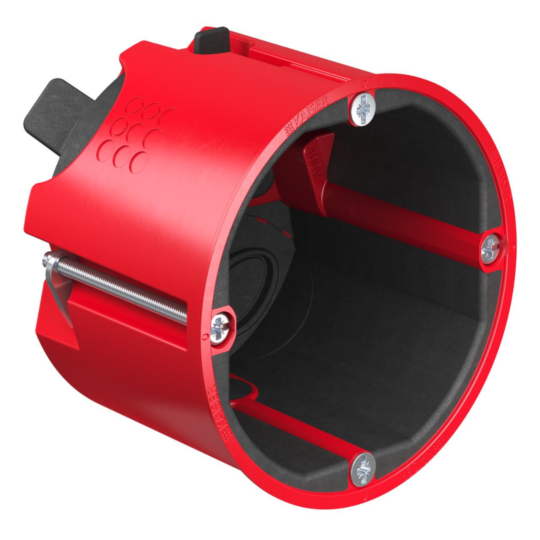 Ugunsdroša montāžas kārba dziļa reģipša sienai HWD 68+, Ø68xh60mm, KAISER