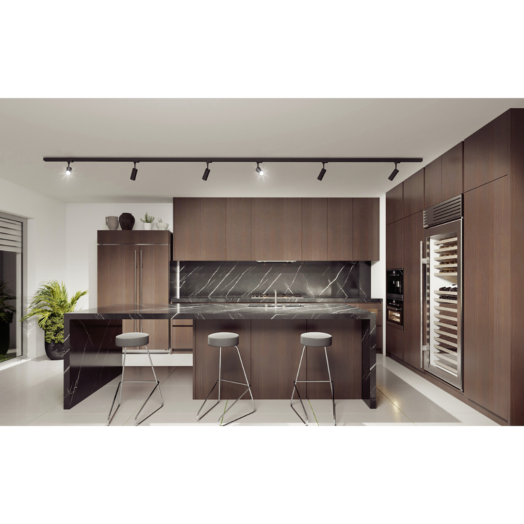 Gaismeklis spot 3F sliedei, melns, GU10, max 10W (LED), IP20, 220-240V, ATL2 GU10-B, Kanlux