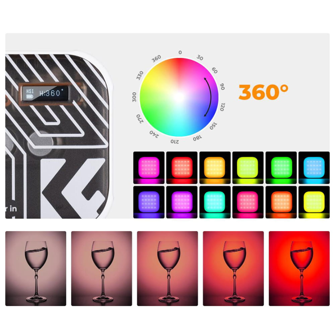 LED lampa, 2500-9900K + RGB, KF34.036 V1, K&F Concept