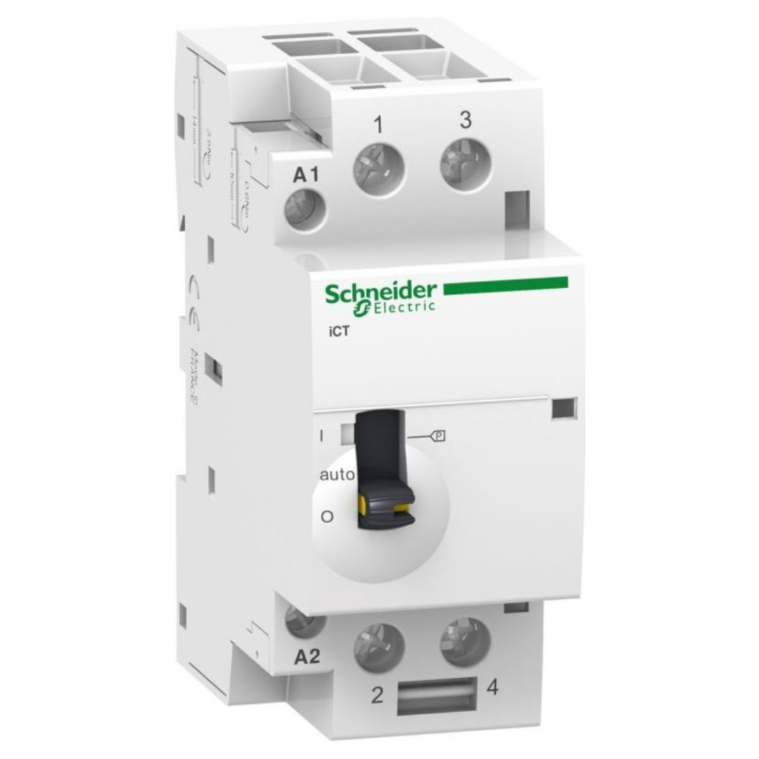 Modulārais kontaktors ar manuālu vadību 2NO, 40A, AC 220-240V, iCT, Acti9