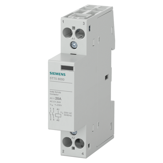 Modulārais kontaktors 2NO, 20A, AC 230V, SIEMENS