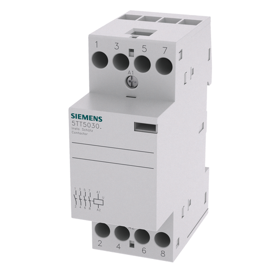 Modulārais kontaktors 4NO, 25A, AC 230V, SIEMENS