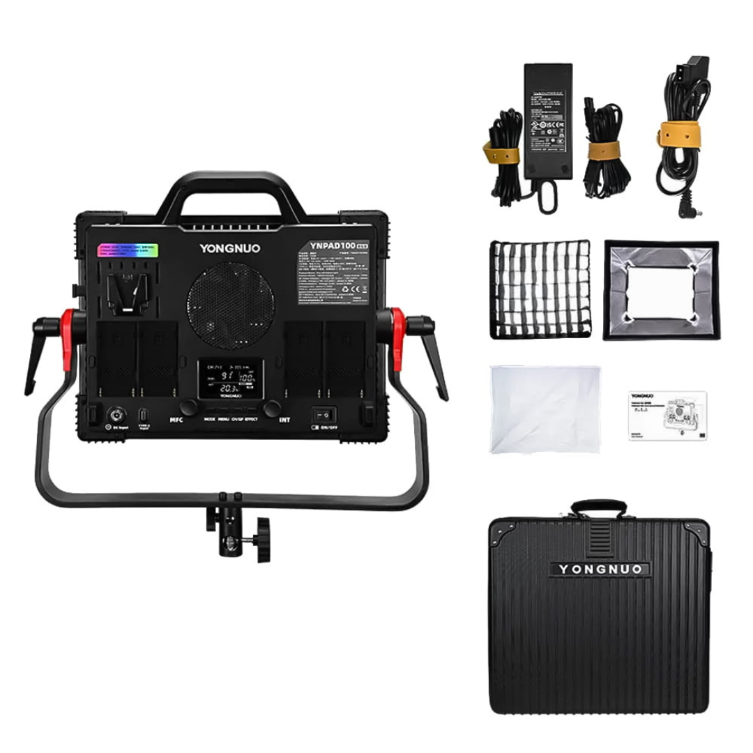 Fotostudiju LED lampa, 2000-10000K + RGB, YNPAD100, Yongnuo