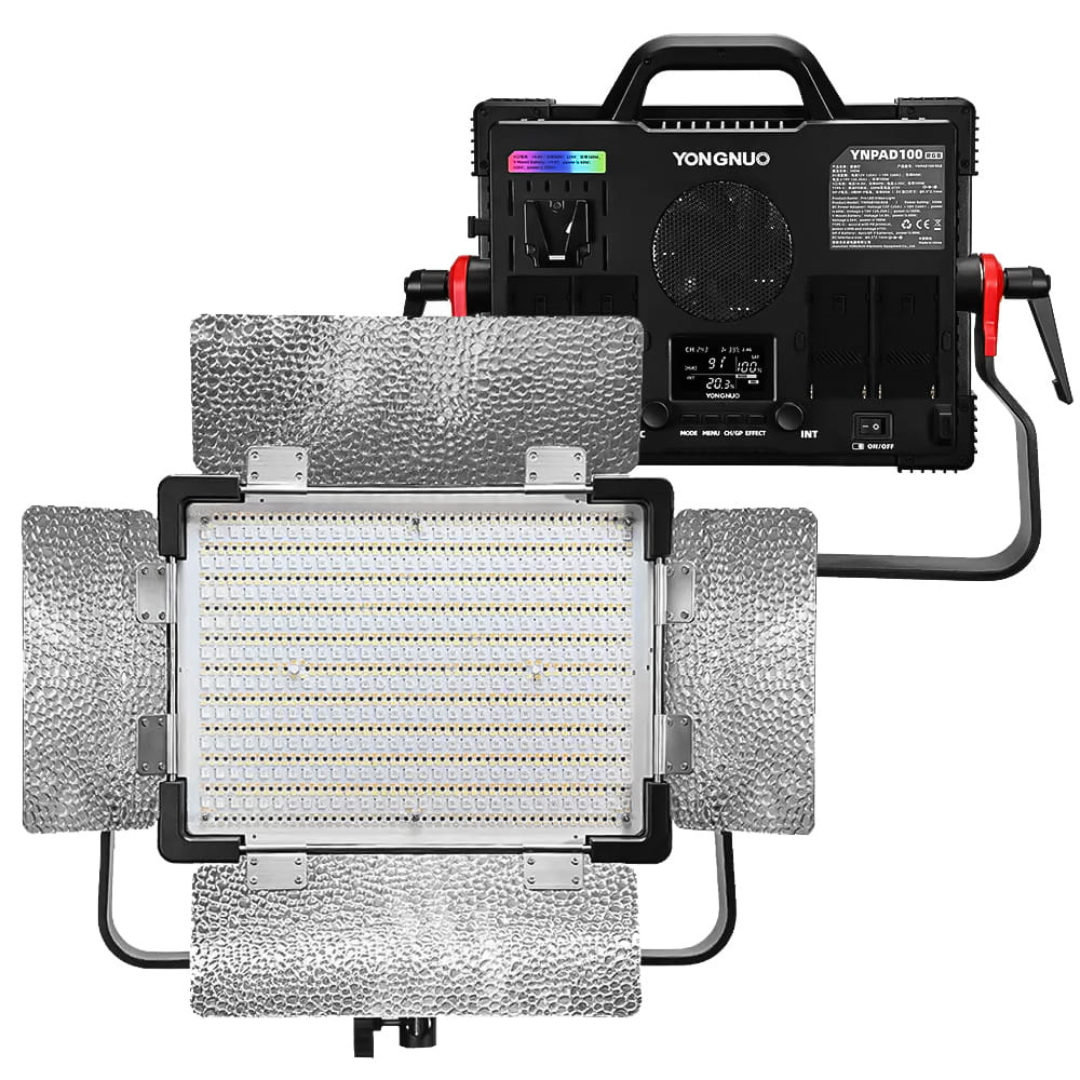 Fotostudiju LED lampa, 2000-10000K + RGB, YNPAD100, Yongnuo