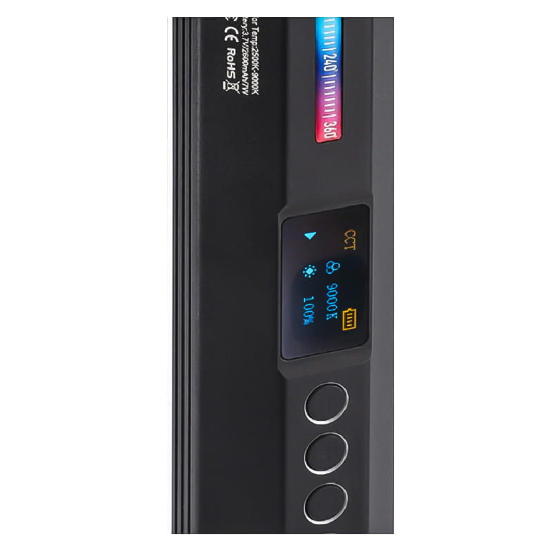 LED lampa - caurule, VL110, 2500-9000K + RGB, Ulanzi