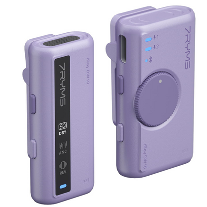 7Ryms iRay DW10 bezvadu mikrofons (3,5 mm/USB-C), violets