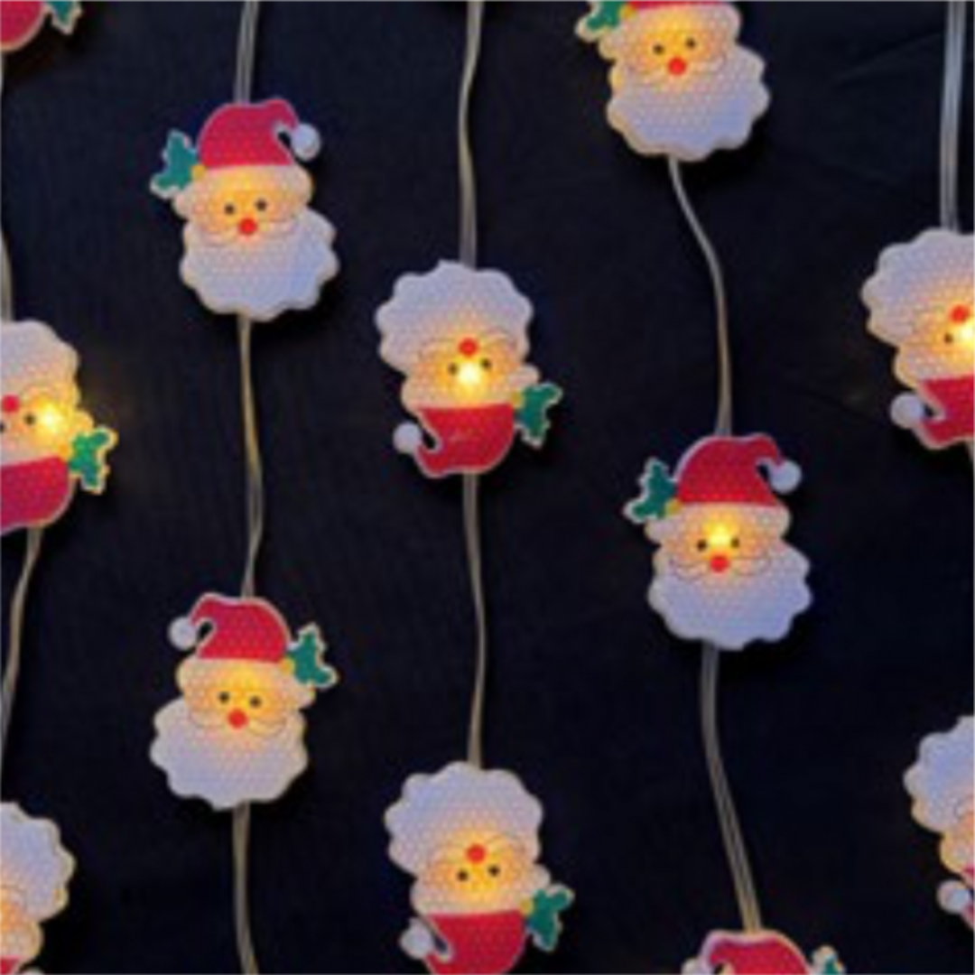 LED ziemassvētku virtene, Magic lights, 50 LED, 3000K, Santa Claus, 5m, DC5V, IP65/IP20, Bluetooth