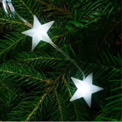 LED ziemassvētku virtene, Magic lights, 50 LED, 6500K,  Star, 5m, DC5V, IP65/IP20, Bluetooth