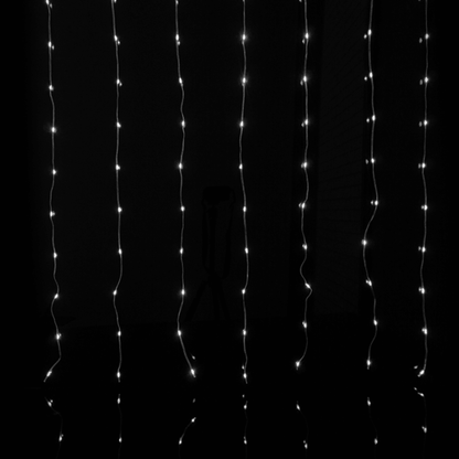 LED ziemassvētku virtene, Magic lights, 200 LED, 6500K, 3m x 1m, DC5V, IP65/IP20, Bluetooth