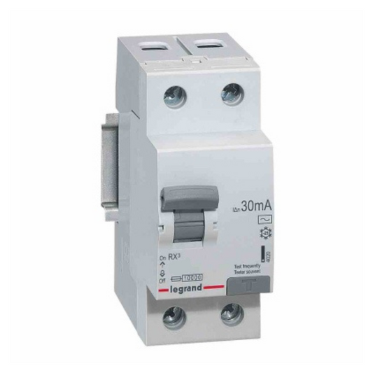 Noplūdes strāvas slēdzis (FI-Slēdzis) RX3 2P 63A 30mA, Legrand