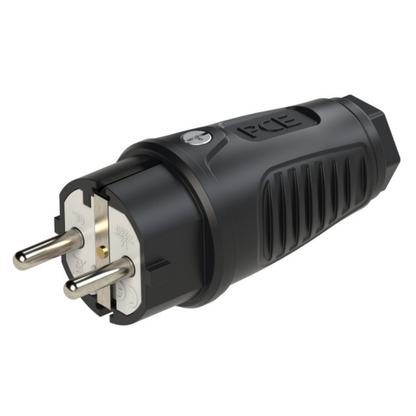 Kontakt dakša 16A, 250V, 3p (2P+E), IP54, melna, TAURUS2, PCE