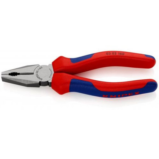 KNIPEX Kombinētās knaibles ar daudzkomponentu rokturiem, 160 mm, 03 02 160