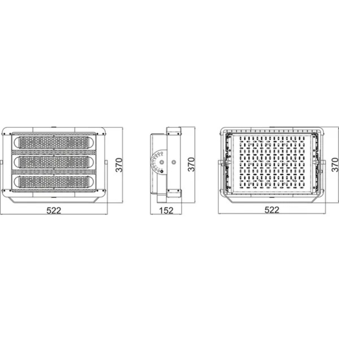 LED Prožektors ECO HIGH POWER FLOODLIGHT 300W, 857, VN, 36600LM, BK, LEDVANCE