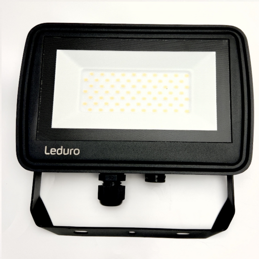 LED Prožektors EKO30, IP65, 30W, 4500K, 3000Lm, 150x135x34mm, melns, LEDURO