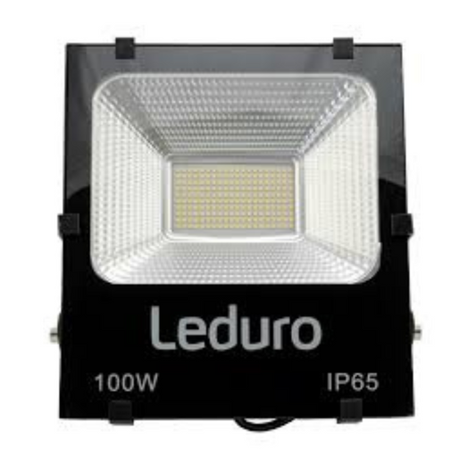 LED Prožektors PRO 100, IP65, 100W, 4500K, 12000Lm, 285x255x75mm, melns, LEDURO