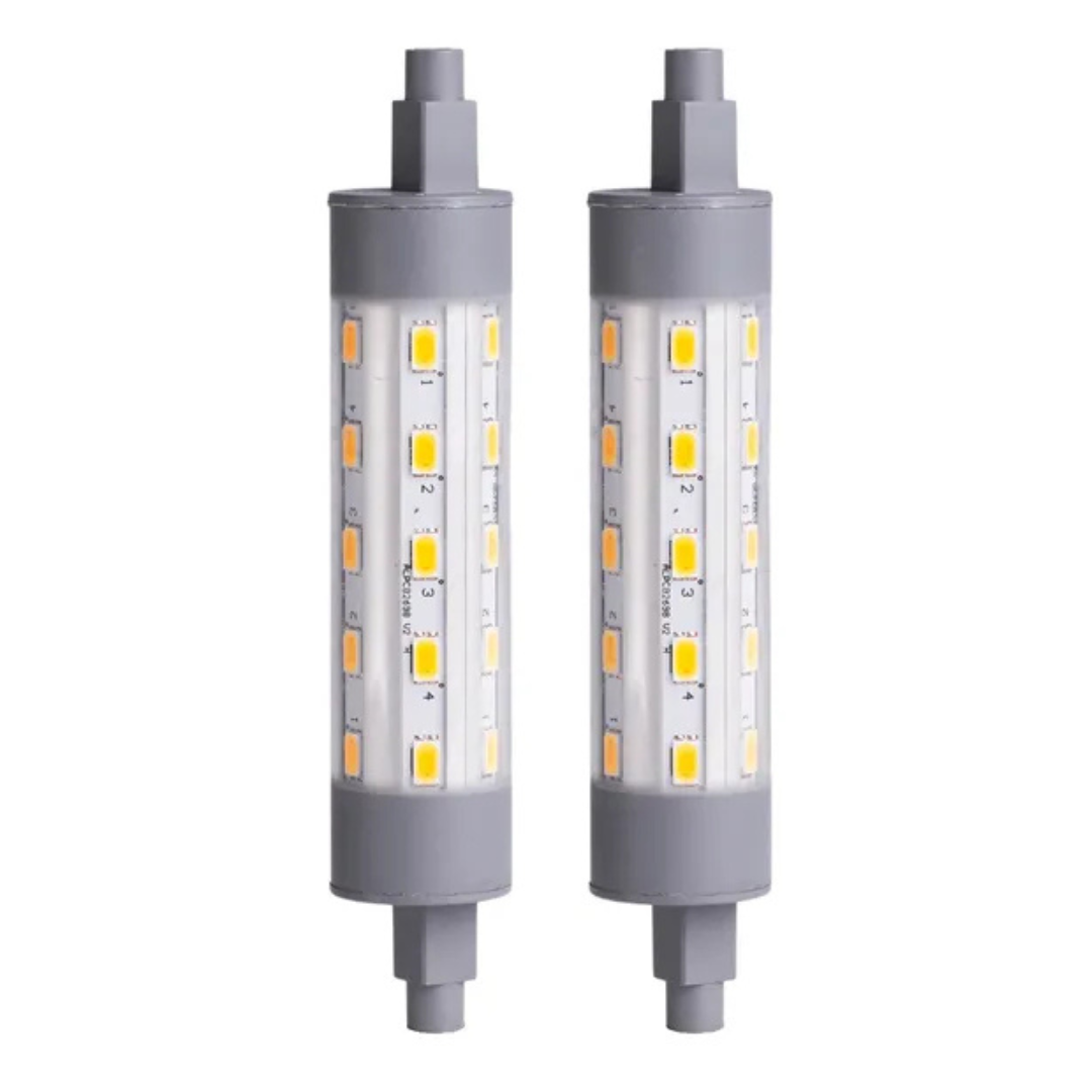 LED spuldze 6.5W, R7s, 118mm, 3000K, 806lm, 220-240V/50Hz, cena par komplektu - 2 gab., Amazonbasics