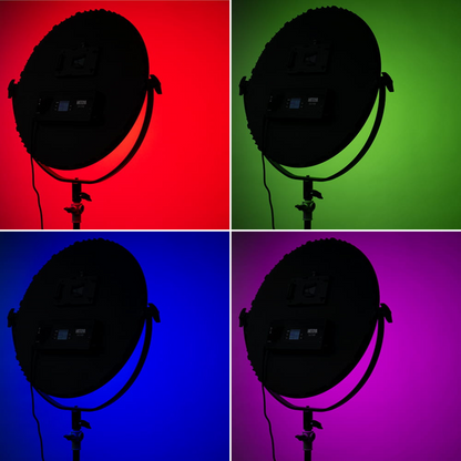 Grozāma apaļā LED Ultra Slim MITOYA SUN lampa, 70W, 2500-8500K + RGB, bez statīva