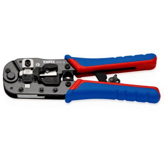 KNIPEX Profesionālas stangas RJ45 uzkrimpēšanai Western plugs 97 51 13