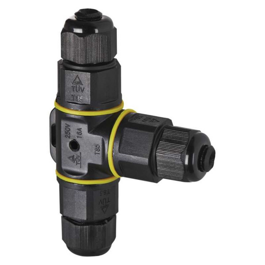 Kabeļu savienotājs T-veida, 3x0.75-2.5mm2, 16A, 250V, IP68, EMOS
