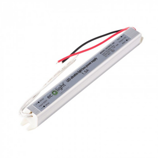 Barošanas bloks mēbeļu Ultra SLIM, 18W, 1.5A, 12V, EC79772, ECOLIGHT
