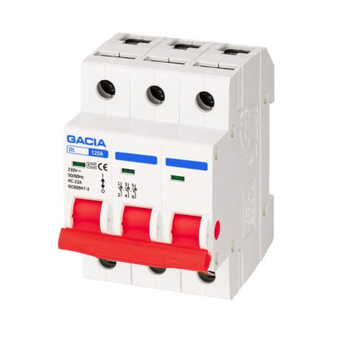 Slodzes slēdzis DL-125 3P 125A