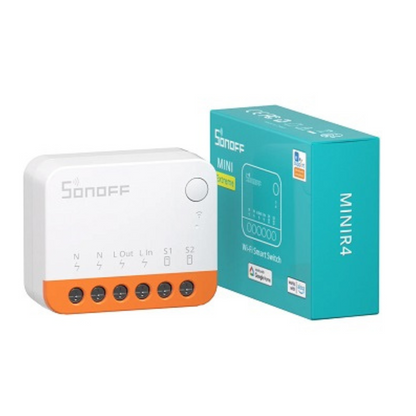 Viedais WiFi slēdzis, 1 kanāls, 10A, AC 100-240V, 2400W, SONOFF