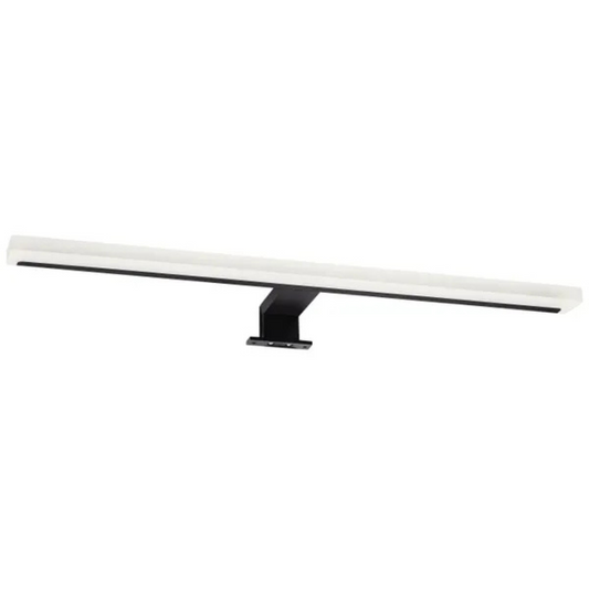 Gaismeklis LED spogulim, 9W, 245lm, 60cm, IP44, melns matēts, THORGEON