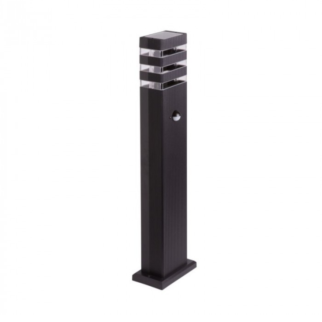 Gaismeklis / apgaismes stabs SO-60P ar sensoru, 1xGU10, IP44, melns, EC79422, ECOLIGHT