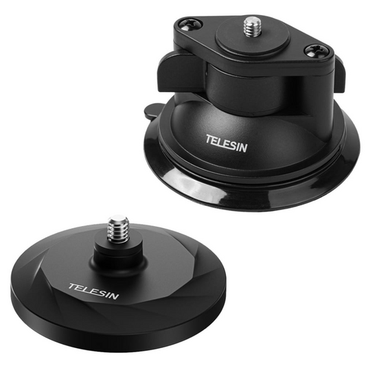 Piesūcekņu turētājs + magnētiskais paliktnis, 1/4'', MAG-003, Telesin