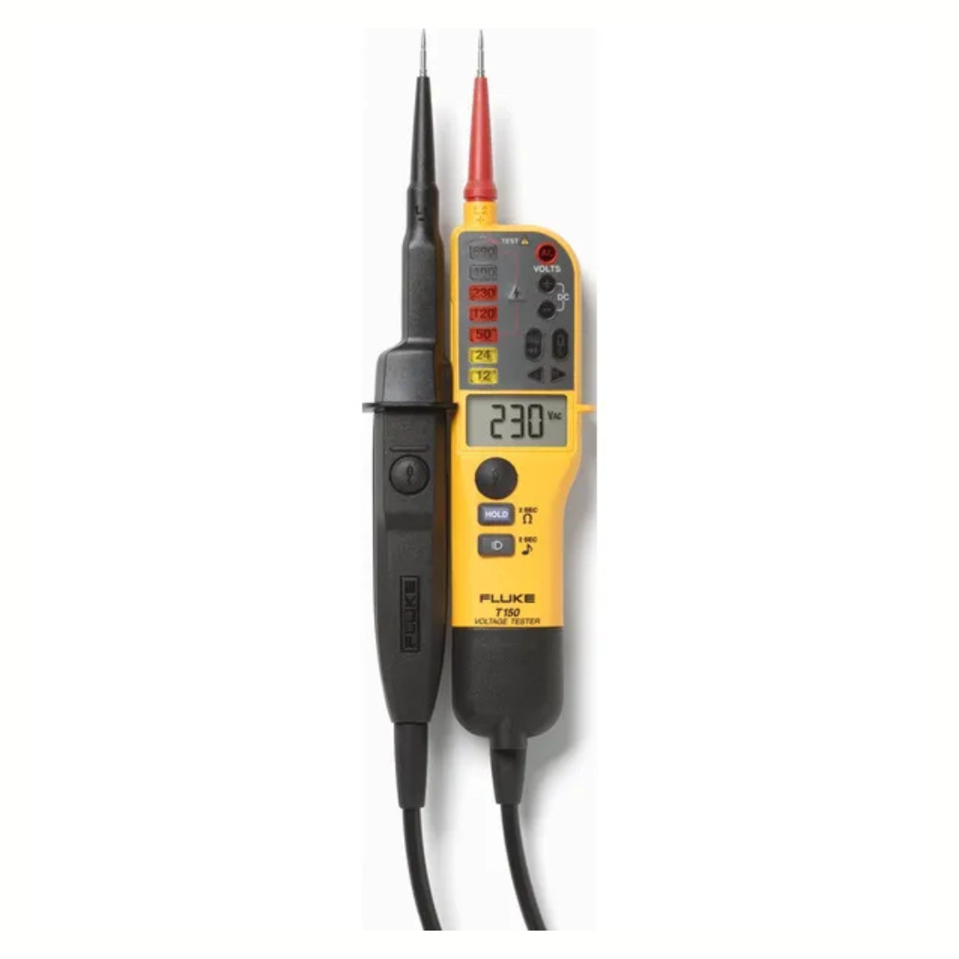Sprieguma un tīkla testeris T150, izgaismots LCD displejs, 6-690V, IP64, CAT IV, FLUKE