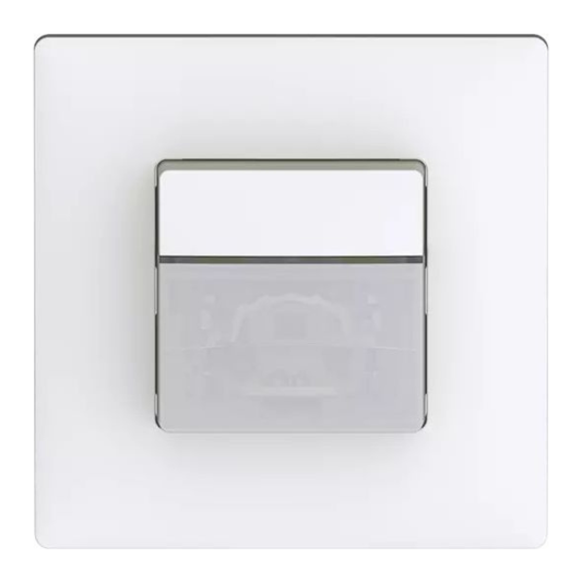 Infrasarkanais kustības sensors z/a, paredzēts uzstādīšanai uz sienas, darbības diapazons 170grādi - līdz 16m, IP20, LED 450W, cita slodze 2300W, balts, theMura S180-101 2.20 UP WH, THEBEN