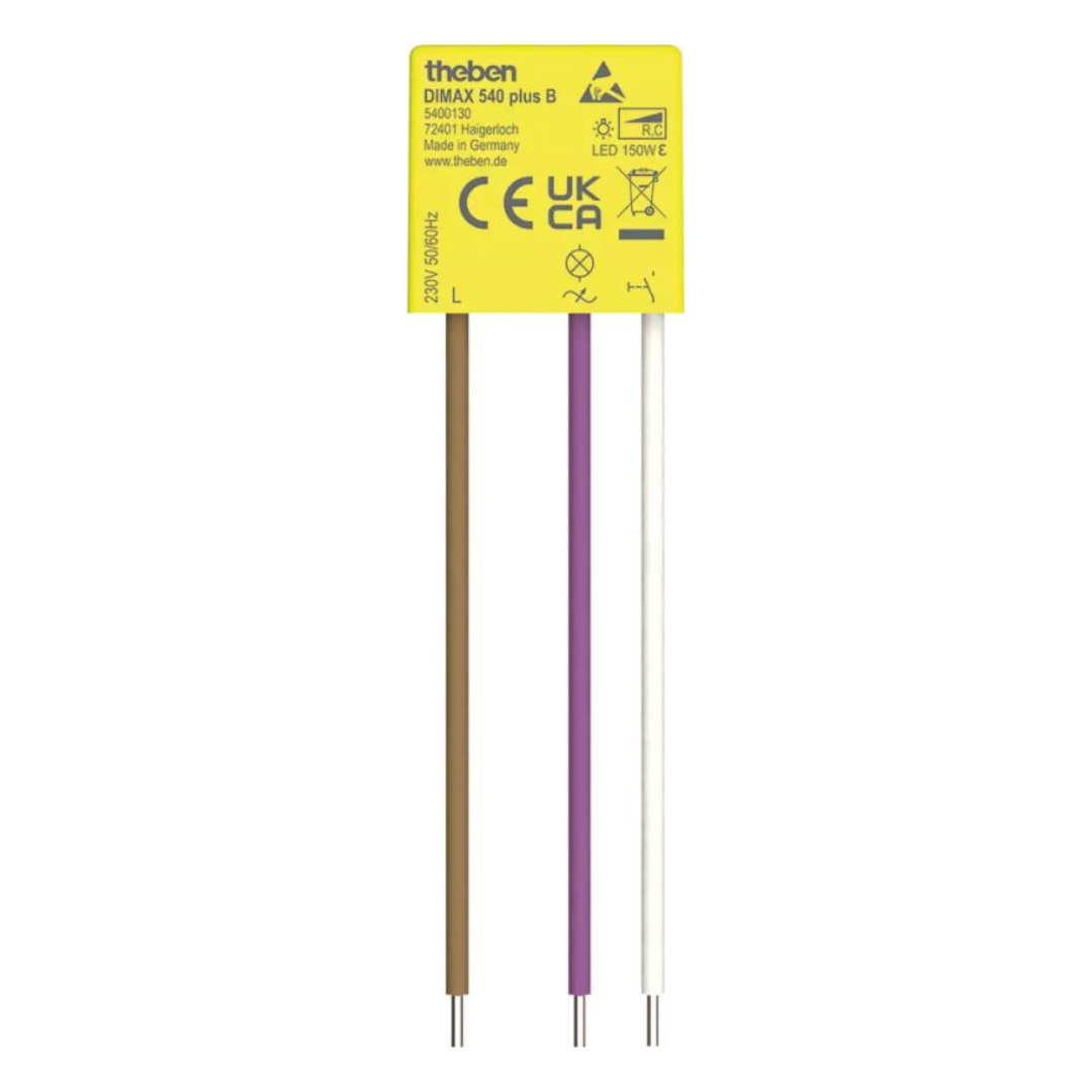 Dimmeris / Universāls reostata slēdzis R, C, LED, LED regulēšana no 2 līdz 150W, vadība notiek ar tasterslēdzi, der visiem slēdžu ražotājiem, THEBEN