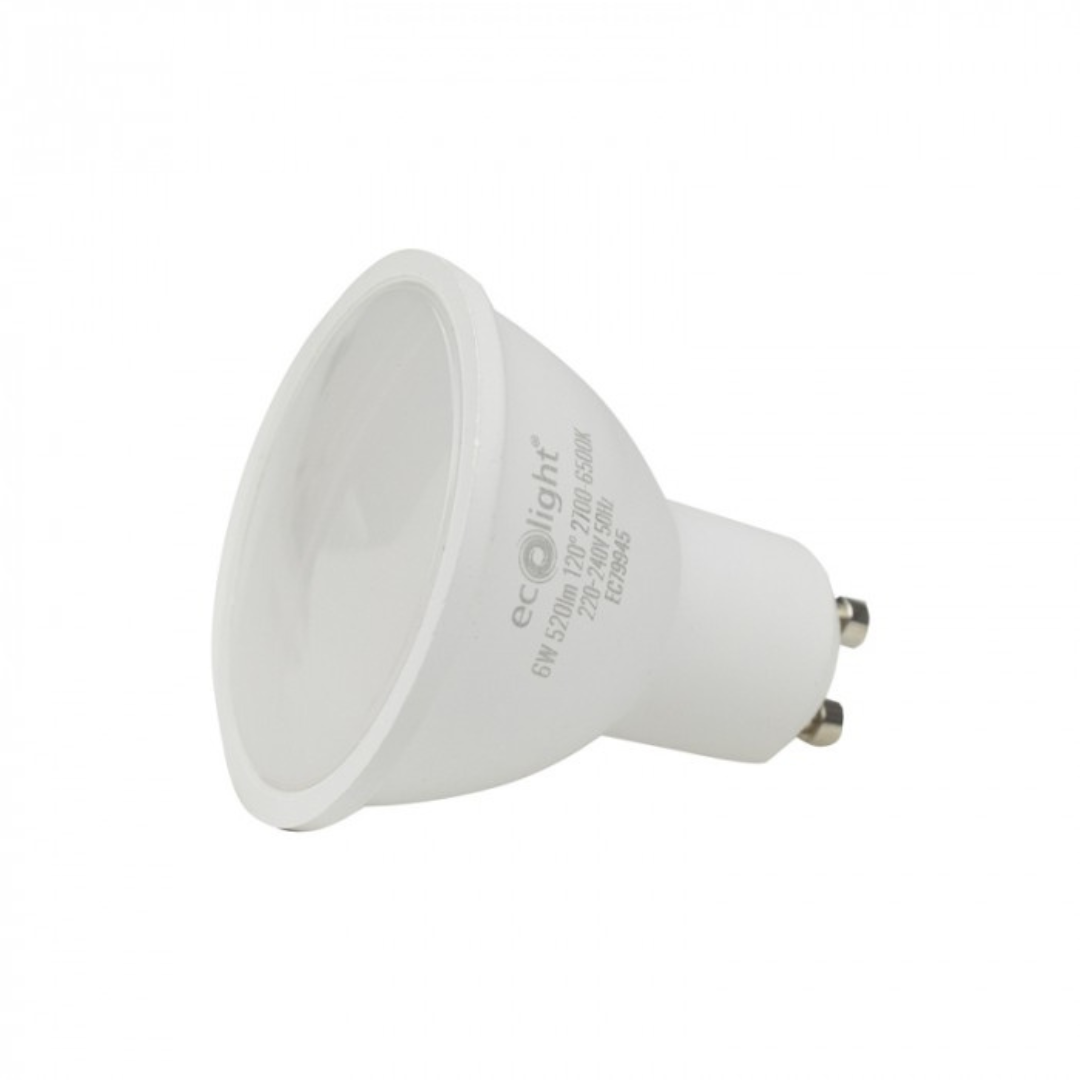 LED spuldze 6W, 520Lm, 2700-6500K + RGB, 220-240V AC, WiFi, ar vadības iespēju no telefona - Tuya, ECOLIGHT
