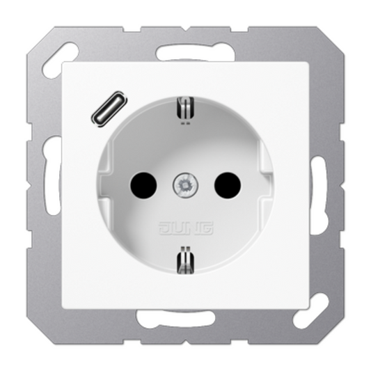 Rozete ar USB-C ligzdu, balta, AS500 / A500