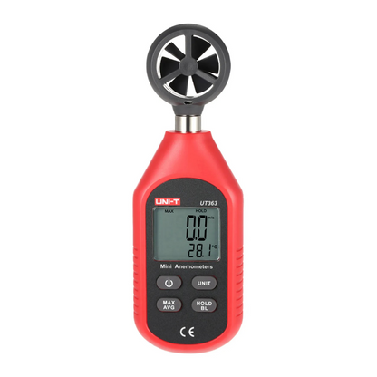 Anemometrs mini ar temperatūras mērīšanas funkciju, UT363, Uni-T