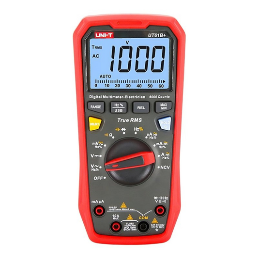 Profesionālais digitālais multimeters UT61B+, LCD, UNI-T