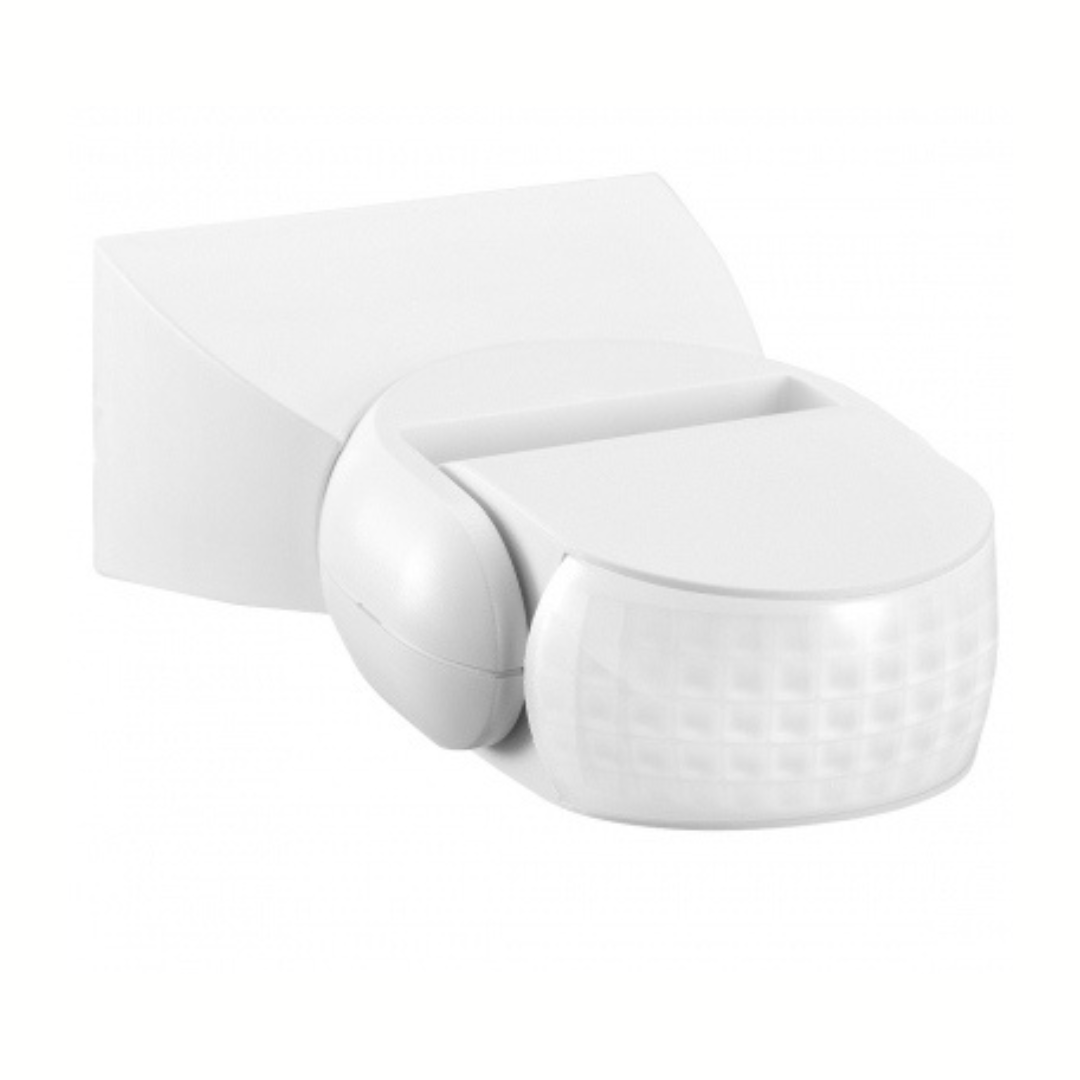 Kustības sensors, virsapmetuma, balts, 180/360 grādi, 12m rādiuss, IP65, 1200W, ALIO PRO MS-360-12BW, VEXEN