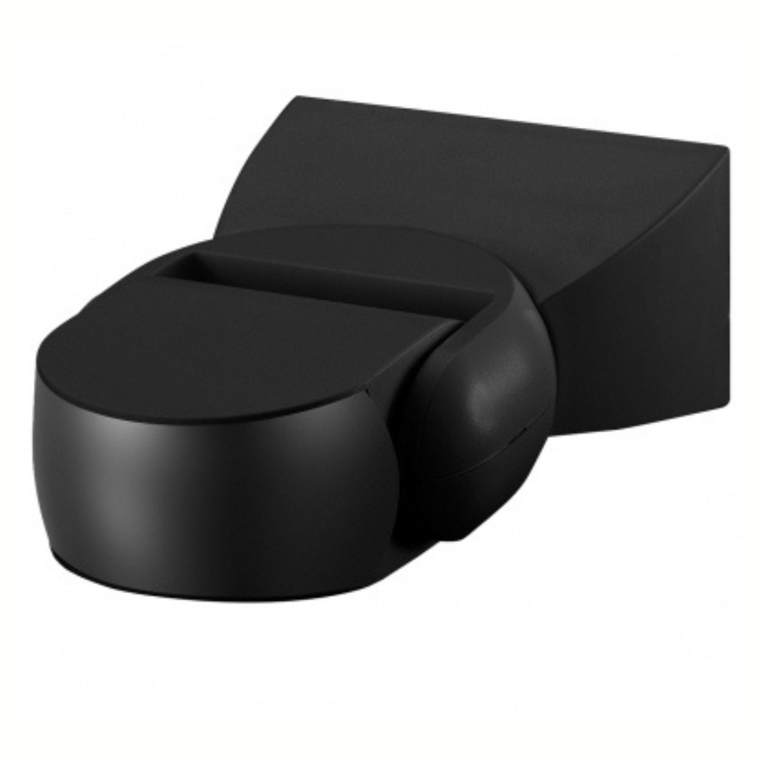 Kustības sensors, virsapmetuma, melns, 180/360 grādi, 12m rādiuss, IP65, 1200W, ALIO PRO MS-360-12BBi, VEXEN