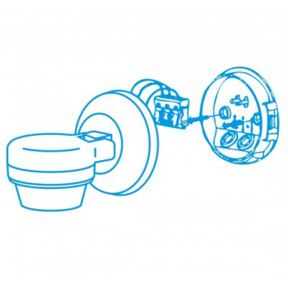 Klātbūtnes sensors ar melno lēcu, virsapmetuma, 360 grādi, 24m diametrs, IP65, 2000W, ALIO PRO PS-360-24UBi, VEXEN