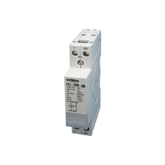 Modulārais kontaktors 1NO, 20A, AC230V, VMC2010, Vexen